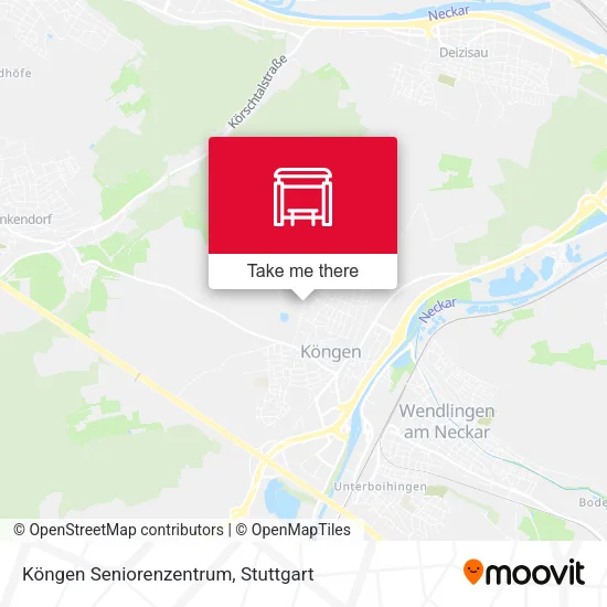 Карта Köngen Seniorenzentrum