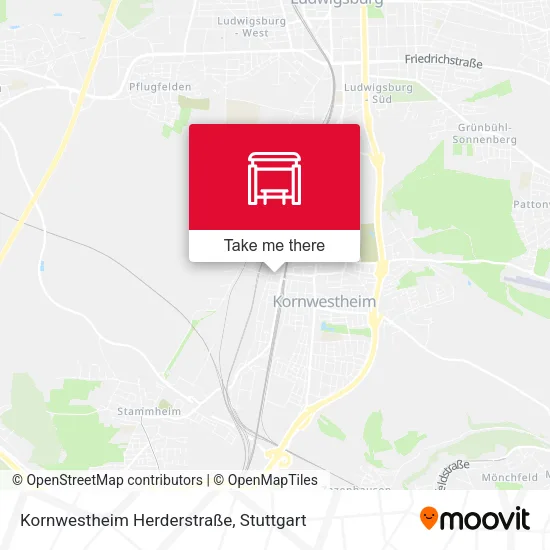 Карта Kornwestheim Herderstraße