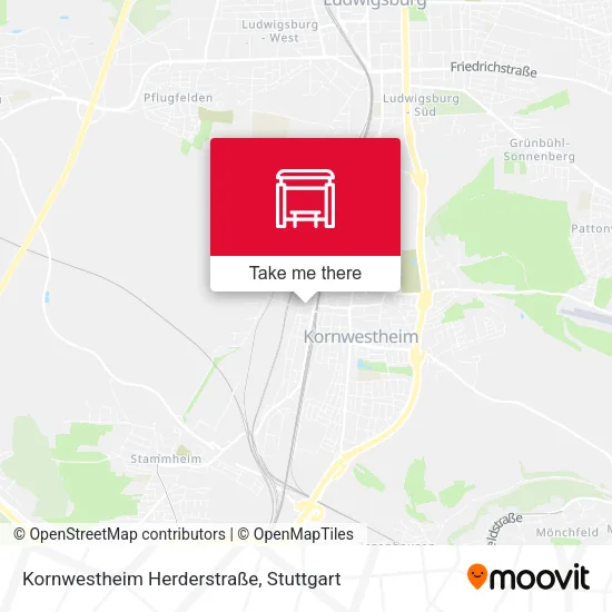 Карта Kornwestheim Herderstraße
