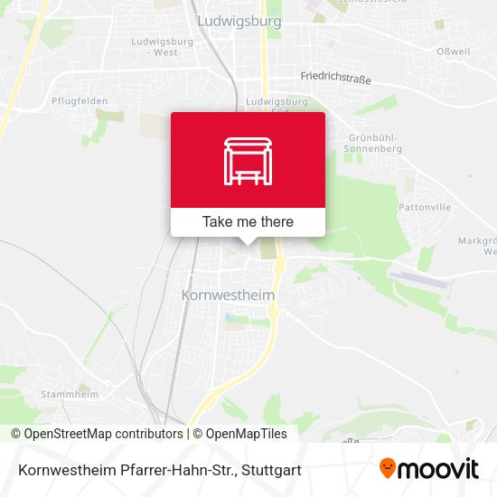 Карта Kornwestheim Pfarrer-Hahn-Str.