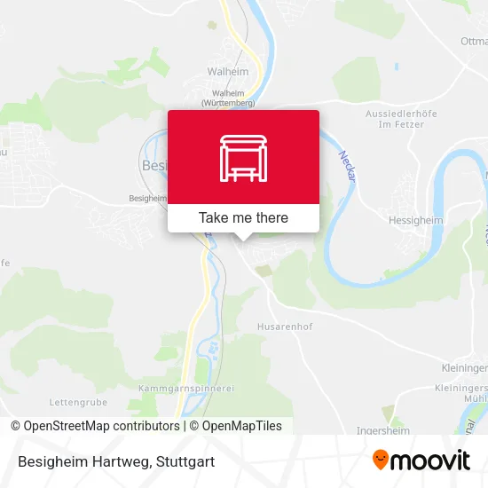 Карта Besigheim Hartweg
