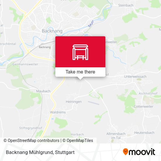 Карта Backnang Mühlgrund