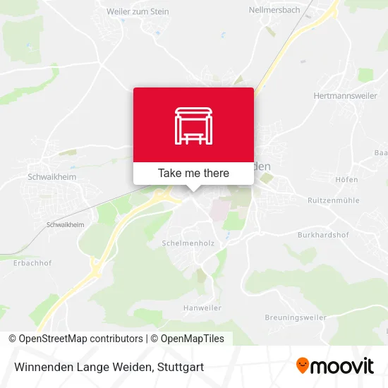 Карта Winnenden Lange Weiden
