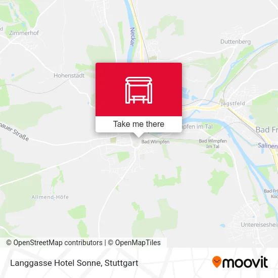 Карта Langgasse Hotel Sonne