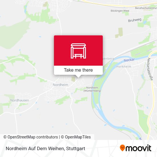 Карта Nordheim Auf Dem Weihen
