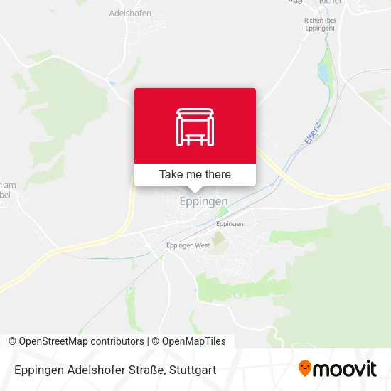 Карта Eppingen Adelshofer Straße