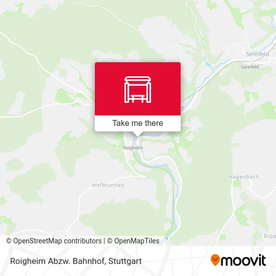 Карта Roigheim Abzw. Bahnhof