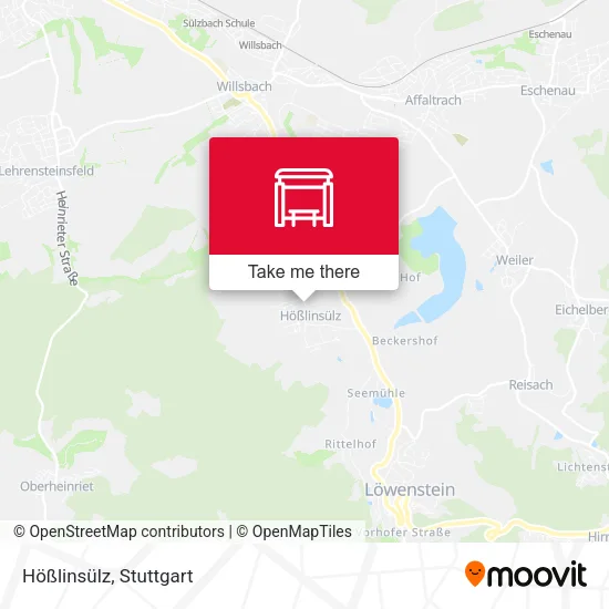 Карта Hößlinsülz