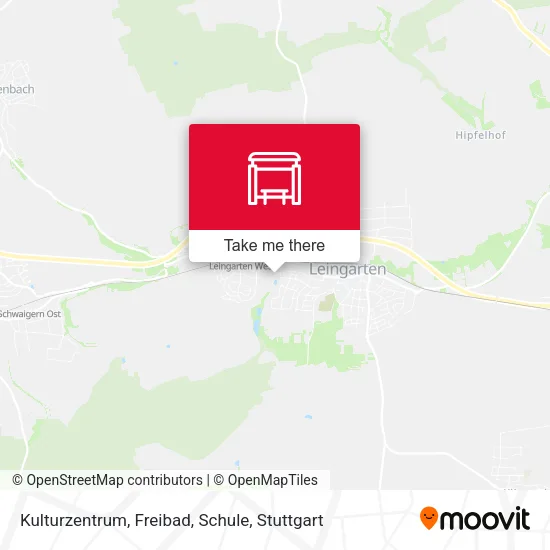 Карта Kulturzentrum, Freibad, Schule