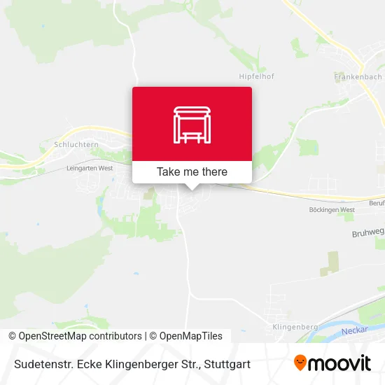 Карта Sudetenstr. Ecke Klingenberger Str.
