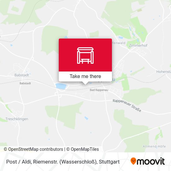 Карта Post / Aldi, Riemenstr. (Wasserschloß)