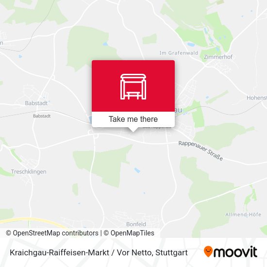 Карта Kraichgau-Raiffeisen-Markt / Vor Netto