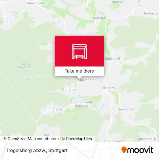 Карта Trögelsberg Abzw.
