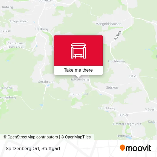 Карта Spitzenberg Ort