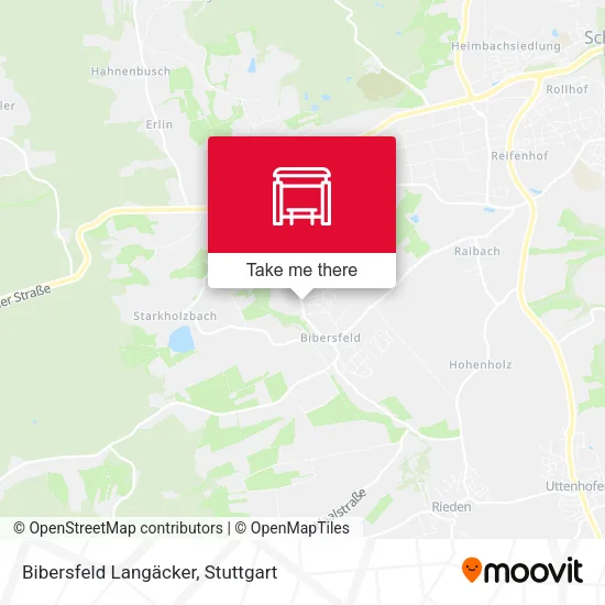 Карта Bibersfeld Langäcker