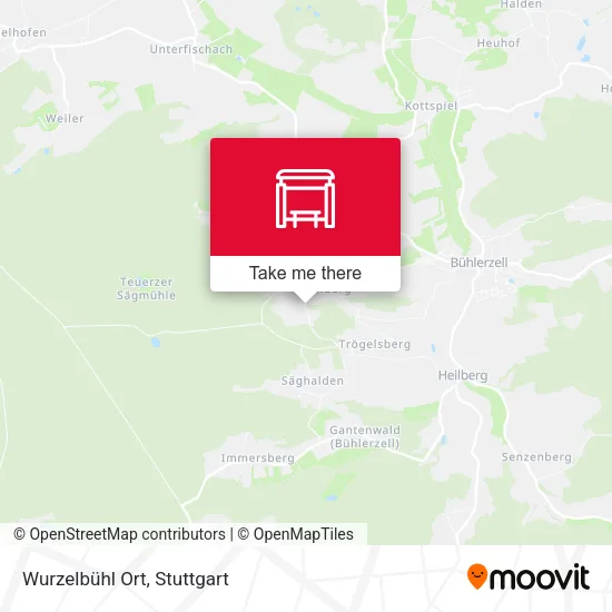 Карта Wurzelbühl Ort