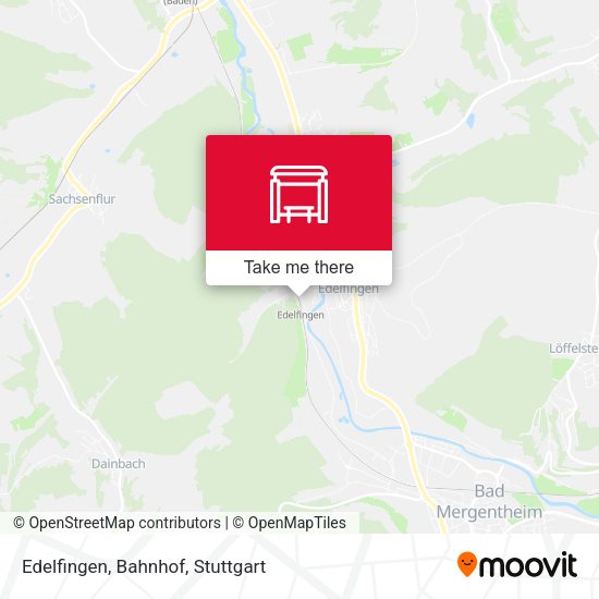 Карта Edelfingen, Bahnhof