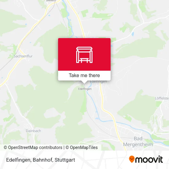 Карта Edelfingen, Bahnhof
