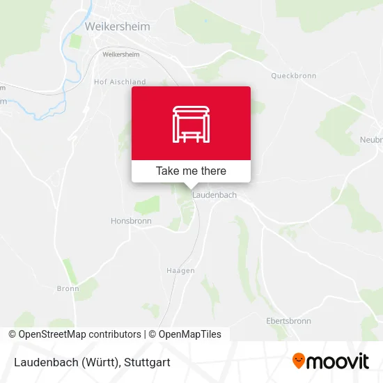 Карта Laudenbach (Württ)