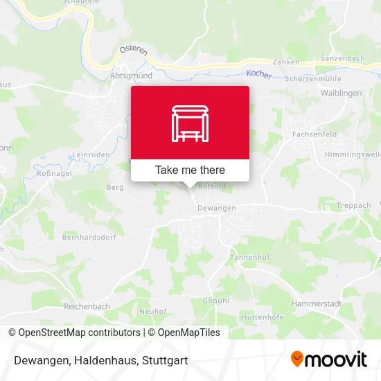 Карта Dewangen, Haldenhaus