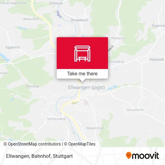 Карта Ellwangen, Bahnhof