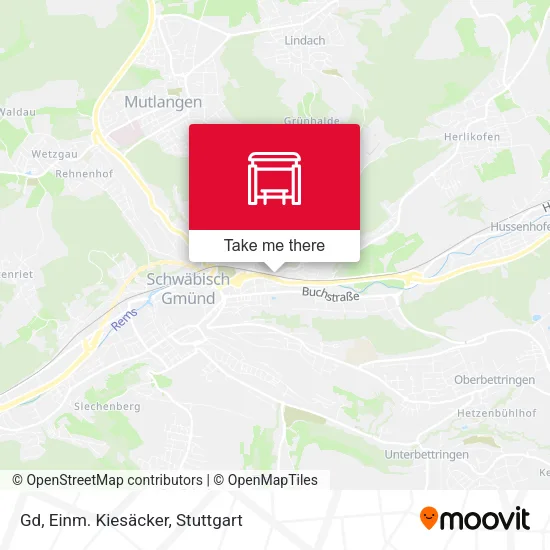 Карта Gd, Einm. Kiesäcker