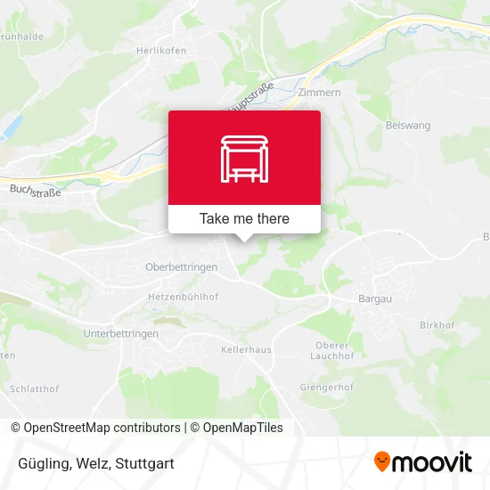 Карта Gügling, Welz