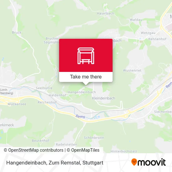 Карта Hangendeinbach, Zum Remstal