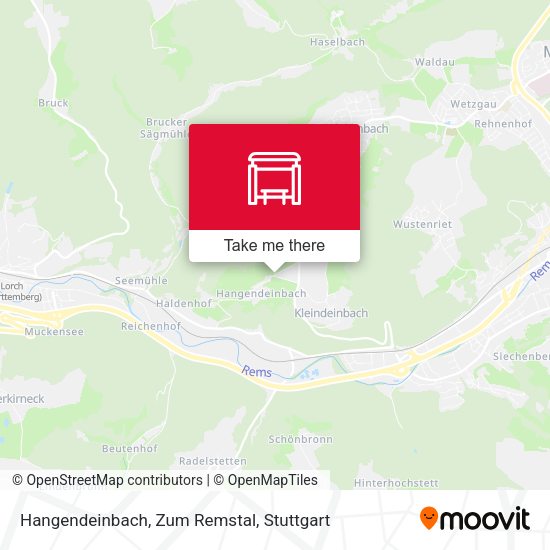 Карта Hangendeinbach, Zum Remstal