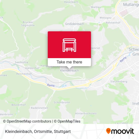Карта Kleindeinbach, Ortsmitte