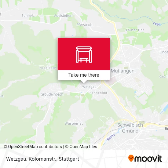 Карта Wetzgau, Kolomanstr.