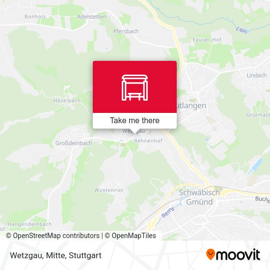 Карта Wetzgau, Mitte