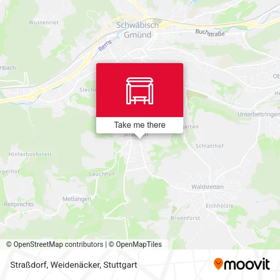 Карта Straßdorf, Weidenäcker