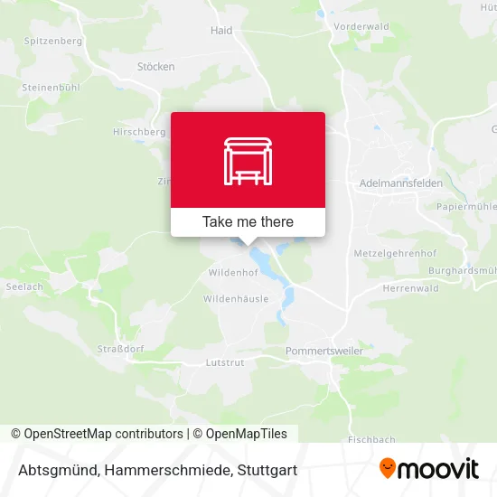 Карта Abtsgmünd, Hammerschmiede