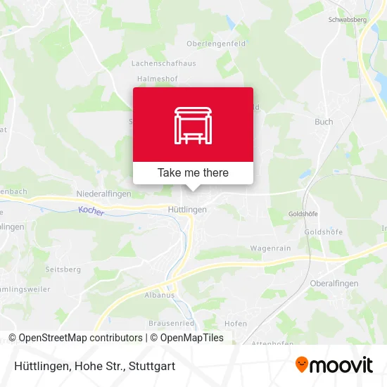 Карта Hüttlingen, Hohe Str.