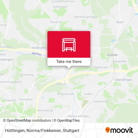 Карта Hüttlingen, Norma/Finkbeiner