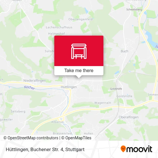 Карта Hüttlingen, Buchener Str. 4