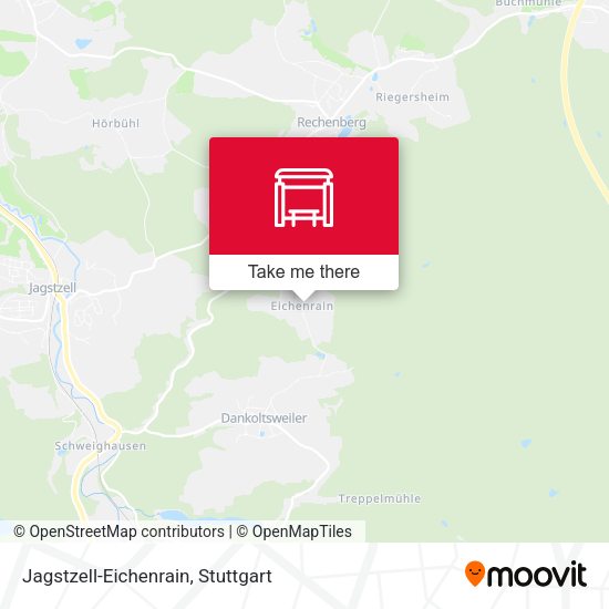 Карта Jagstzell-Eichenrain