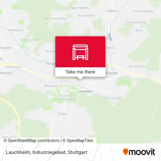Карта Lauchheim, Industriegebiet