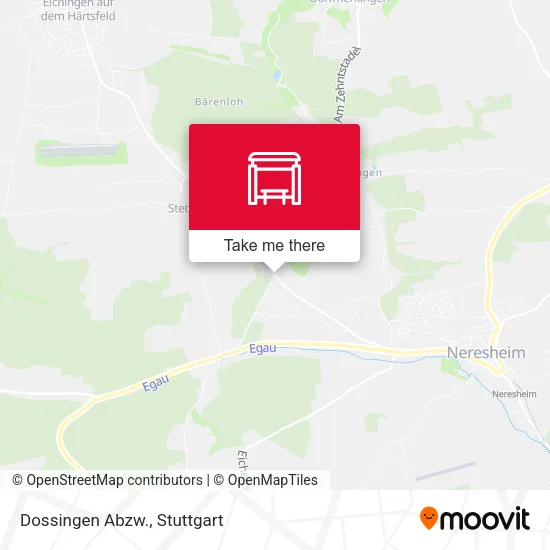 Карта Dossingen Abzw.