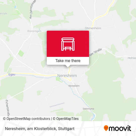 Карта Neresheim, am Klosterblick
