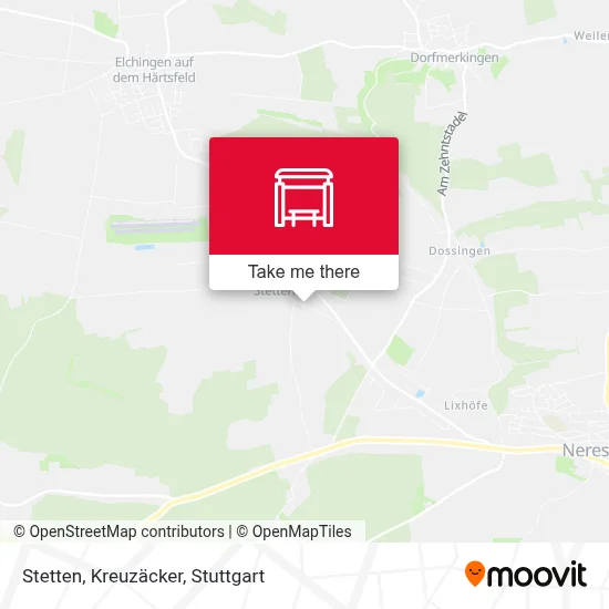 Stetten, Kreuzäcker map