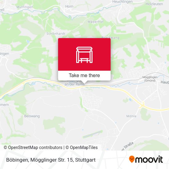 Карта Böbingen, Mögglinger Str. 15
