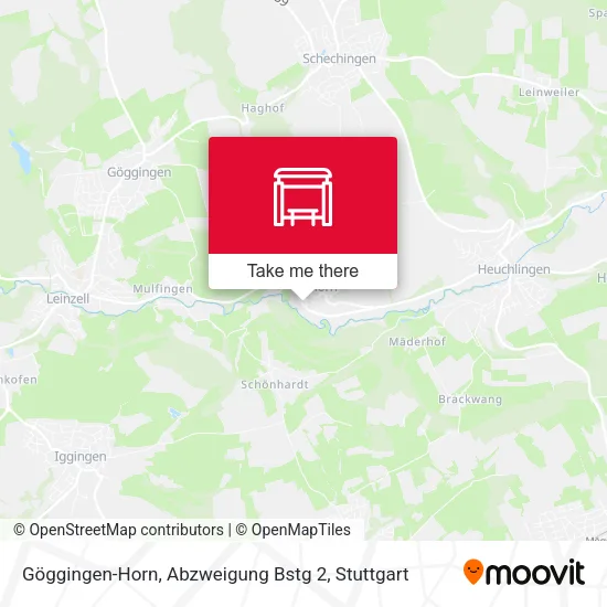 Карта Göggingen-Horn, Abzweigung Bstg 2