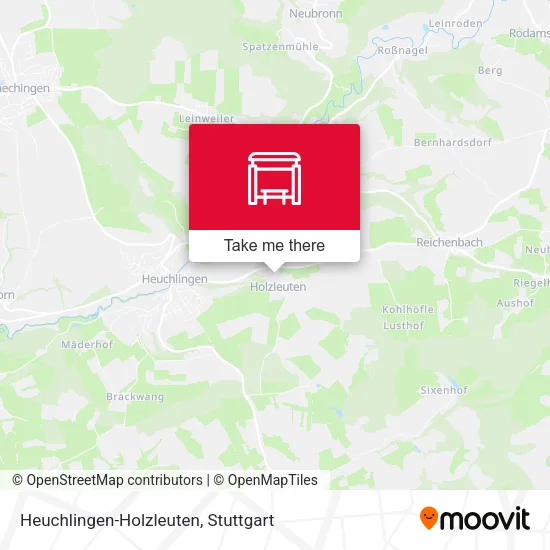 Карта Heuchlingen-Holzleuten