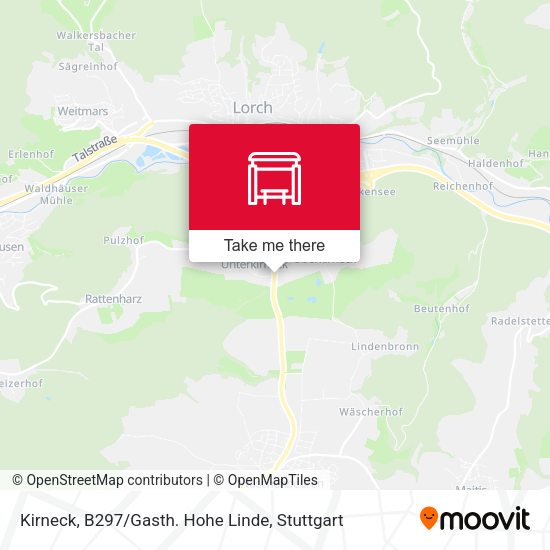 Карта Kirneck, B297 / Gasth. Hohe Linde