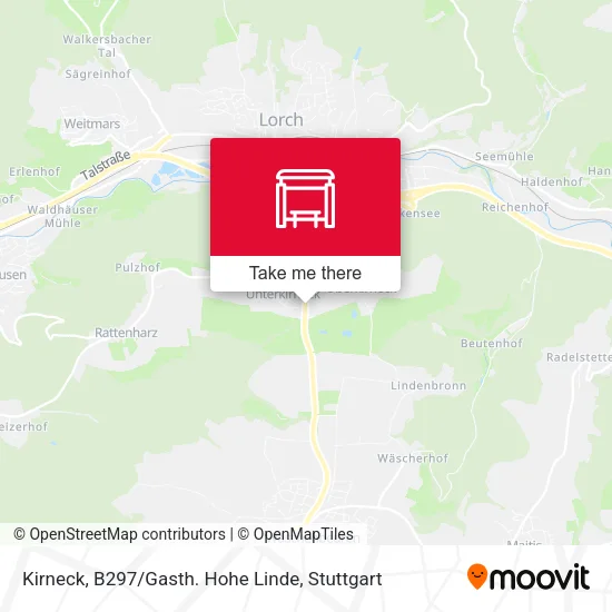 Карта Kirneck, B297 / Gasth. Hohe Linde