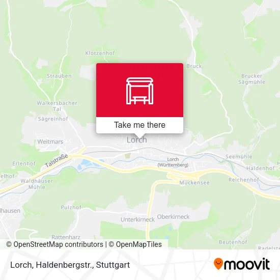 Lorch, Haldenbergstr. map