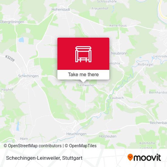 Карта Schechingen-Leinweiler