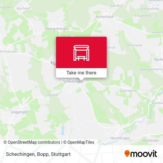 Карта Schechingen, Bopp